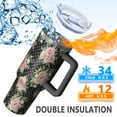 thumbnail image 5 of OBREWU Pioneer Flower Tumbler with Handle and Lid,Pioneer Flower 40oz Double Wall Vacuum Insulated Tumbler,Cups Gift for Women and Men, 5 of 7