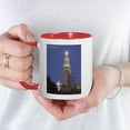 thumbnail image 3 of CafePress - Travelers Tower At Night Mug - 11 oz Ceramic Mug - Novelty Coffee Tea Cup, 3 of 3