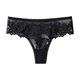 thumbnail image 2 of Gibobby Pantaleta de encaje para mujer Las bragas más nuevas de la correa de las mujeres del diseño de la malla del cordón del color sólido de la cintura rápida(Negro,G), 2 of 3