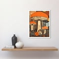 thumbnail image 2 of Mushroom Vintage Large Red Cap Fungi Pastel Colour Earthy Aesthetic Kitchen Art Print Framed Poster Wall Decor 12x16 inch, 2 of 5