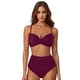 thumbnail image 2 of MKLEKYY Trajes De Baño Mujer Women High Waisted Bikini Sexy Push Up Two Piece Swimsuits Vintage Swimsuit Two Piece Retro Ruched High Waist Print Bikini Set 2779, 2 of 6