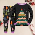 thumbnail image 2 of NOLDARES Toddler Pajamas Boys Girls Baby Pjs Sets Kids Snug fit 2pcs Long-Sleeve Fall Winter Sleepwear 6-12 Months 12-24 Months 2t 3t 4t 5t 6t 7t 8t 9t Children,Black,8-9 Y, 2 of 6
