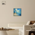 thumbnail image 3 of Lighthouse Sunrise Chic Coastal Canvas Wall Art by Art Remedy, Gold Floater Frame, 24"x24", 3 of 7