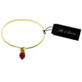 thumbnail image 2 of Mi Amore Crystal dangle Bangle-Bracelet Gold-Tone/Red, 2 of 2