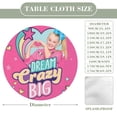 thumbnail image 2 of JOJO Siwa-theme Fitted Round Tablecloths Elastic Edged Table Covers Waterproof Table Cloth for Kitchen Holiday Party Tables Decor 120cm, 2 of 6