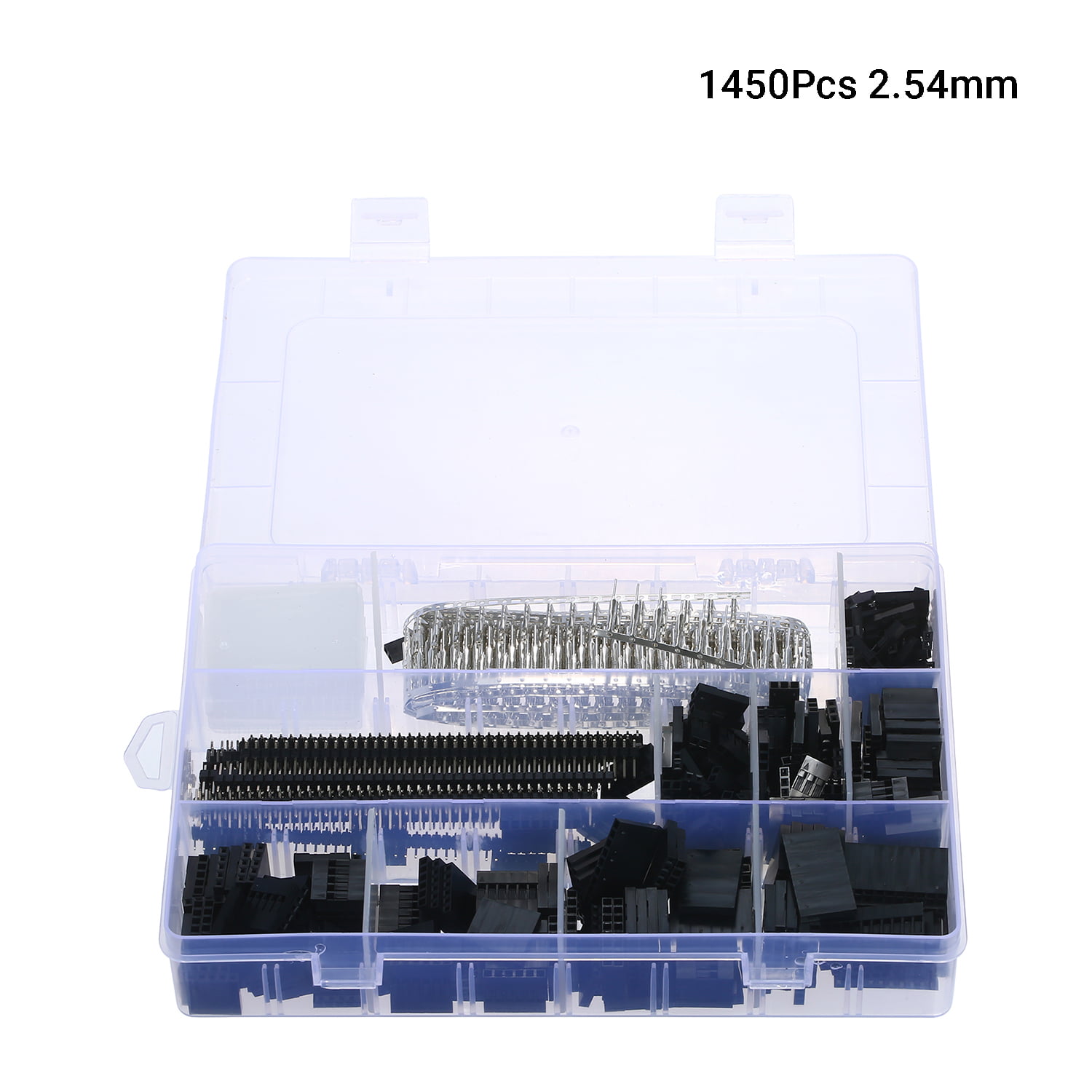 1450PCS 2.54mm Jumper Cable PCB Crimp Pin Header Connector Housing Kit BU 