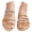 Khaki, variant on Fiaer Women's Wide Width Low Wedge Sandals Summer Open Toe Hollow out Slip on Slippers Beach Vacation Travel Walking Party Dress Sandals Yellow 9.5