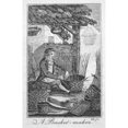 thumbnail image 2 of Colonial Basketmaker. Na Colonial American Basketmaker. Line Engraving Late 18Th Century. Poster Print by, 2 of 2