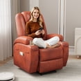 thumbnail image 2 of Vineego Power Lift Recliner Chair with Massage - Remote Control, Leathaire Fabric, Cup Holders for Elderly & Home Theater,Brown, 2 of 8