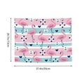 thumbnail image 6 of Uemuo Pink Striped Flamingo Printed 29x37 Inch Tapestry Wall Hanging – Lightweight & Durable – Perfect for Dorm Decor, Beach Throw, Sofa Cover, Tablecloth, 6 of 8