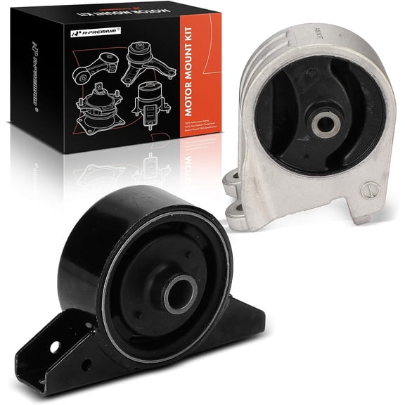 A-Premium Front and Rear Engine Motor Mount Kit Compatible with Chrysler Sebring 2001-2005 & Mitsubishi Eclipse 2000-2005, Galant 1999-2003 & Dodge Stratus 2001-2005, 3.0L, 2-PC Set, Replace# MR272203