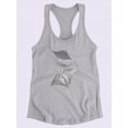 thumbnail image 3 of Grey-Scale Stingrays Iii. Racerback Tank Women -Studio W Designs, Female Medium, 3 of 4