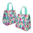 thumbnail image 2 of Pioneer Flower Floral Print Pattern Insulated Lunch Bag for Women & Adults,Large Portable Soft Cooler Lunch Bag,Thermal Food Storage Tote with Pearl Cotton,8.66L,8.75x5.75x9.5 Inch, 2 of 6