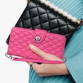 thumbnail image 5 of Faux Leather Wallet Case Compatible with Samsung Galaxy A05 | Classic Wrist Strap Flip Case | Ultra Slim Card Slots Stand Function Shockproof Phone Cover for Samsung Galaxy A05 - Rose, 5 of 7