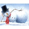 thumbnail image 1 of Pintura de DIAMANTE 5D ZHAOCHENG Mosaico de muñeco de nieve Invierno 12X16 pulgadas, 1 of 5