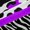 Black White Purple, variant on Manfei Leopard Cheetah Print Black Out Curtains for Teens Girls Boys,Bling Pink Glitter Curtains Pack of 2 (42x63 Each),Gradient Ombre Bedroom Curtains,Ultra Soft Home Decor