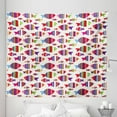 thumbnail image 1 of Fish Tapestry, Underwater Aquarium Inspired Pattern with Vibrant Striped Fishes Opposite Directions, Fabric Wall Hanging Decor for Bedroom Living Room Dorm, 5 Sizes, Multicolor, by Ambesonne, 1 of 1