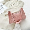 thumbnail image 6 of FunnyBeans Retro Classic Clutch Shoulder Bag with Zipper Closure for Female, Pink, 6 of 9