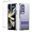Purple, variant on Clear for Samsung Galaxy Z Fold 3 Case with Kickstand, Built-in Screen Protector [Horizontal & Vertical Stand] Crystal Clear Slim Fit Anti-Yellow Scratch Resistant Shockproof Case, Blue