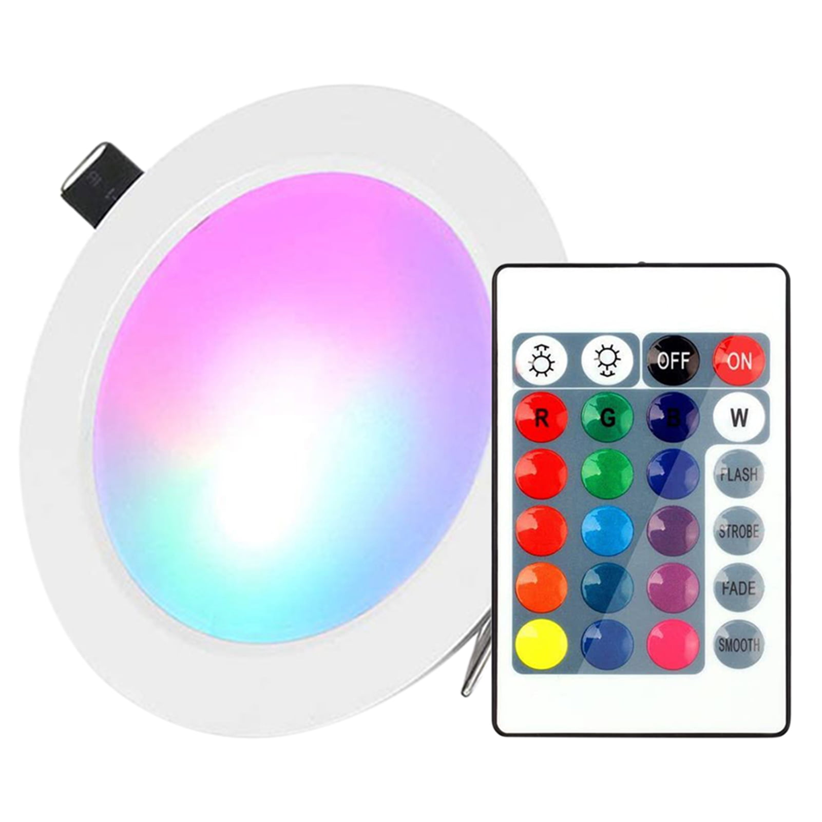 4pcs White Color RGB LED Ceiling Panel Light Recessed Panel Downlight Spot Lamp 