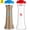 Red Blue, variant on Set of 2 Plastic Salt and Pepper Shakers with Lids Large Moisture Proof Salt Shaker Pepper Container Hourglass Covered Salt and Pepper Holder for Home Kitchen Restaurant Camping
