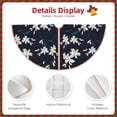 thumbnail image 3 of Bingfone Christmas Tree Skirt Mat Christmas Decoration Interior 48" -Lilies Flowers, 3 of 6