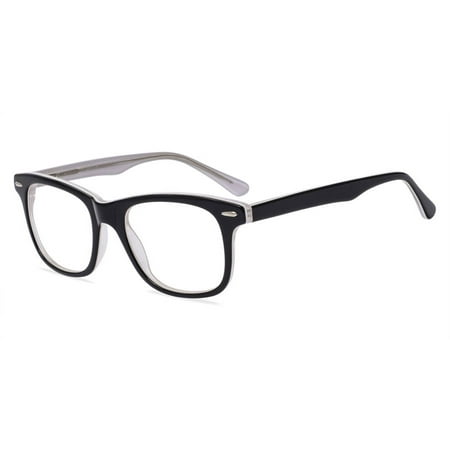 Contour Womens Prescription Glasses, FM13037 Black/Crystal
