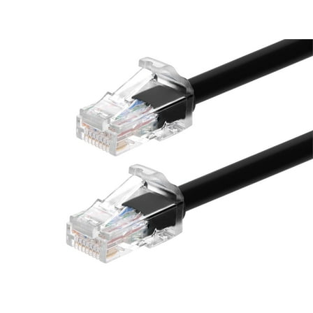 Monoprice Cat6A Component Level Patch Cable - 5 Feet - Black | UTP, 24AWG, 500MHz, Pure Bare Copper, Snagless RJ45, Ethernet Cable - Micro SlimRun Series