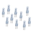 thumbnail image 2 of 10 bombillas de luz blanca cálida de cápsula transparente halógena G4 de 12 V de 50 W, lámparas de base G4 Sunnimix Bombilla halógena G4, 2 of 6