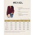thumbnail image 6 of Borke Women's V Neck Chiffon Blouses for Work Casual Long Sleeve Shirt Tunic Tops, 6 of 6