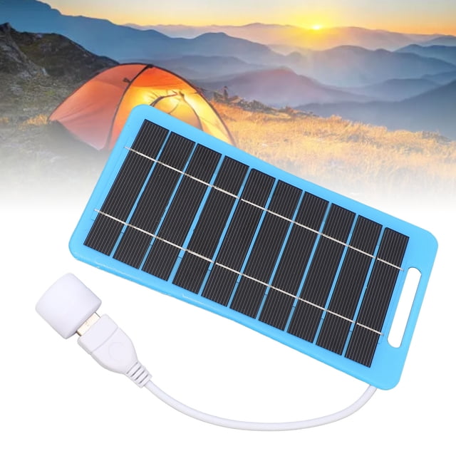 Panel Solar, Luz Portátil De Ahorro De Energía Del Cargador Del Panel Solar Del USB Para Acampar