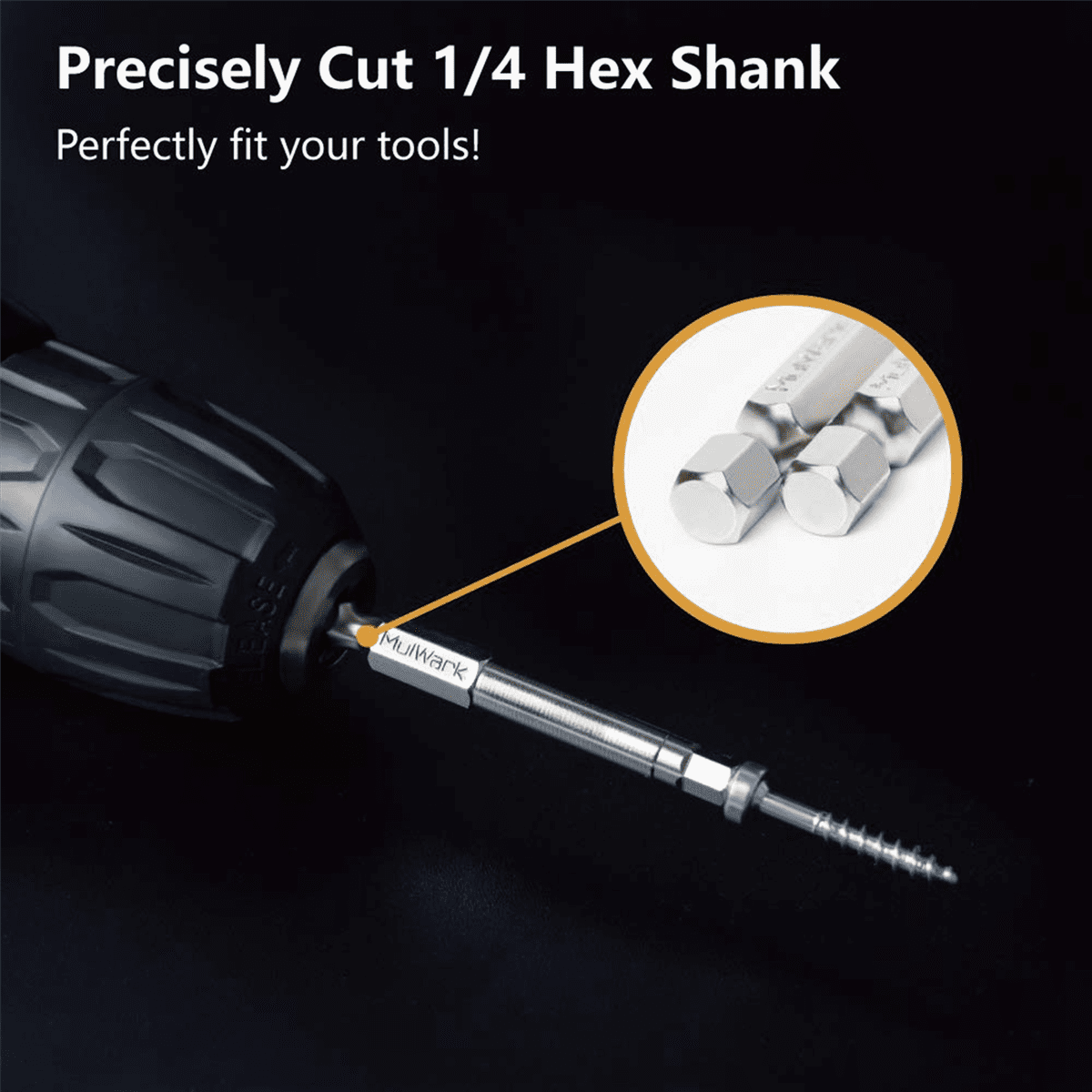 40PC Hex Hex Wrench Drill Bit Set 2.3Inch Long 1/4Inch Diameter Quick Release Magnetic Screwdriver Bit Set