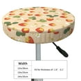 thumbnail image 4 of Daiia Floral Strawberr Stool Covers Round,Round Bar Stool Covers Waterproof Bar Chair Covers Washable Stool Cushion Slipcover for 12-14 Inch Chair-14 inch, 4 of 7