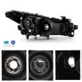 thumbnail image 2 of AKKON - Fits 2017 2018 Mazda 3 Sedan Hatchback Model [Halogen Type] Projector Headlight Black Headlamp Driver Left Side 17 18, 2 of 6