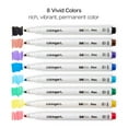 thumbnail image 2 of Inkline™ Fine Line Art & Graphic Pens, Archival Japanese Ink, Set of 8 Vivid Colors, Size 3mm Chisel Nib, 2 of 8