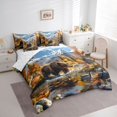 thumbnail image 3 of Homewish Wild Animal Bear Mallard Duck Queen Bedding Set,7-Piece Breathable Reversible, 3 of 8