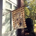 thumbnail image 2 of Golden Doodle 2 Fall Leaves House Flag, 2 of 4