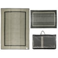 thumbnail image 1 of MSRUGS Courtyard Collection Border Design Gray/Charcoal Gray Reversible Indoor/Outdoor Mat Area Rug with Bag - 9' x 12', 1 of 5