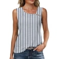 thumbnail image 1 of Haut Sans Manches à Col en V pour Femmes, Chemise Décontractée en Polyester avec Détail de Boutons et Imprimé Intégral, pour Tenue Décontractée et Fêtes, 1 of 7
