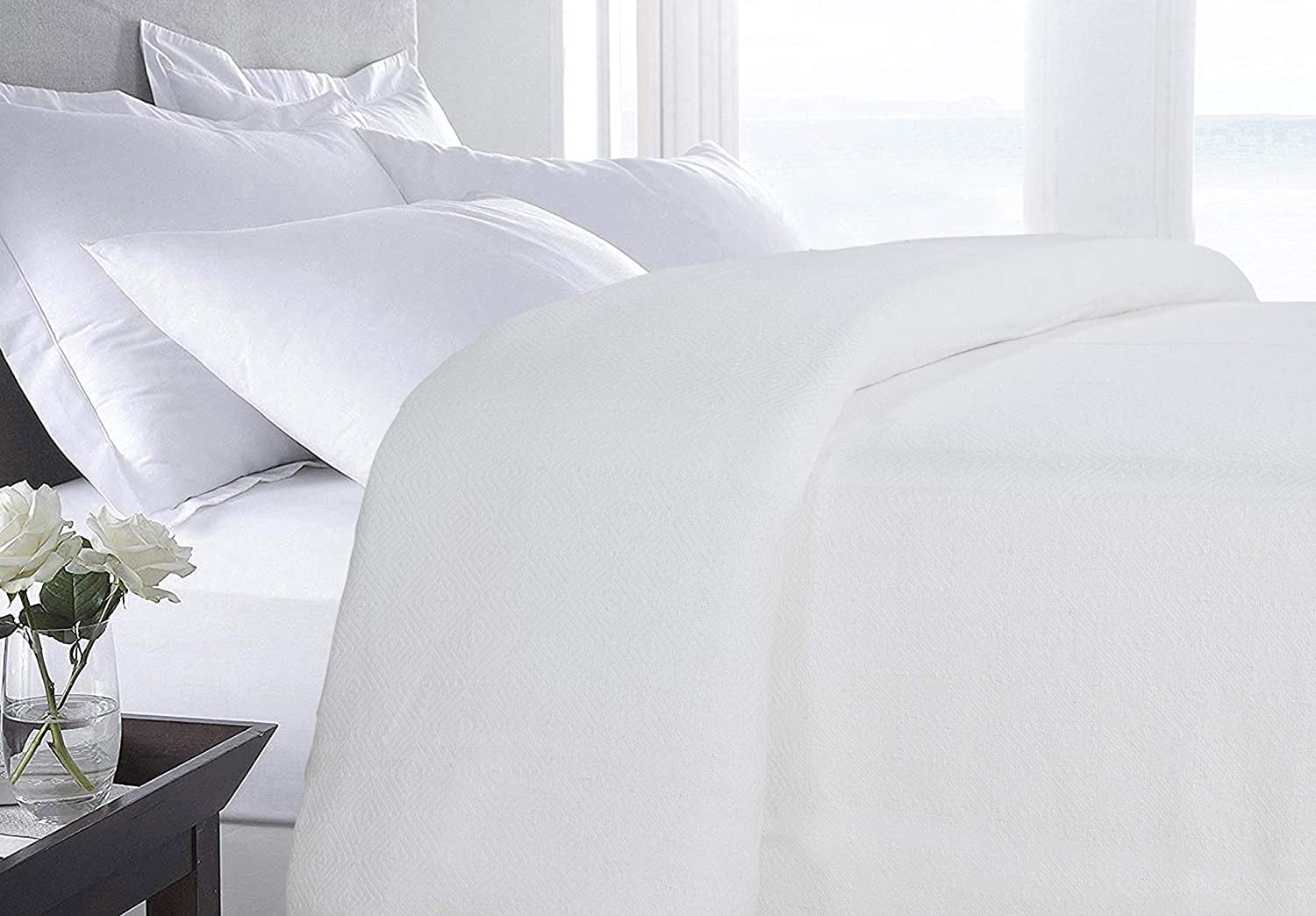 White double bed throw hotsell