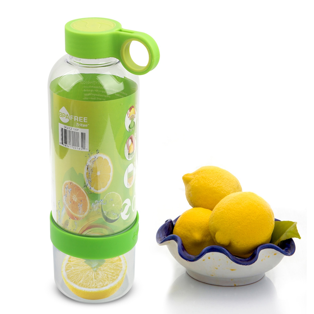 OTVIAP Water Bottle, Fruit Squeezer,Plastic Portable Fruit Lemon Juice
