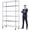 Chrome, variant on 6 Tier Wire Shelving Storage Shelf Shelves Unit, Capacity 2100lbs Adjustable Rolling Metal Racks with Wheels, Metro Heavy Duty for Garage, 45" D x 18" W x 82" H, Chrome