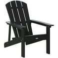 thumbnail image 3 of Outsunny Adirondack Chair, All-Weather HDPE Lounger, Black, 3 of 10