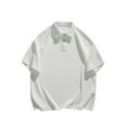 thumbnail image 1 of pstuiky camisetas de hombre, Blusas de manga corta con cuello redondo y bolsillos para playa y gimnasio para hombre ropa de hombre xxxl, 1 of 3