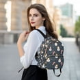thumbnail image 6 of FORMRS Mini Backpack Purse for Women Quilted Travel Daypack Casual Shoulder Bag, Playful Winter, 6 of 7