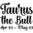 thumbnail image 1 of Taurus The Bull Zodiac Sign Astrology Wall Decals for Walls Peel and Stick wall art murals Black Large 36 Inch, 1 of 2