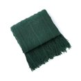 thumbnail image 1 of Couverture Tricotée Douce, Couverture de Retournement, Couverture Douce, Vert 127*180 cm - style 2, 1 of 5