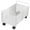 White, variant on simhoa Rolling Book File Cart Durability Portable Under Desk for Home Office Crafts Large
