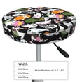 thumbnail image 4 of Round Bar Stool Seat Covers, halloween cute ghost cartoon Elastic Round Chair Cover Stool Seat Slipcover Bar Stool Cushions Round Pad for 12-14 inch, 4 of 7