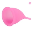 thumbnail image 2 of Copa menstrual reutilizable de silicona, tampón y compresa menstrual, alternativa para higiene femenina, color rosa, 2 of 14
